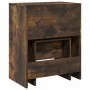 Tocador con taburete roble ahumado 60x40x113,5 cm by , Bedroom Dressers - Ref: Foro24-848217, Price: 92,54 €, Discount: %