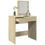 Tocador con espejo roble Sonoma 73x46,5x120 cm by , Bedroom Dressers - Ref: Foro24-848222, Price: 89,62 €, Discount: %