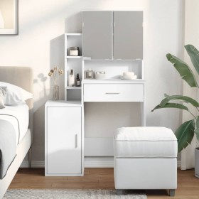 Tocador con mueble blanco 80x35x132 cm de , Tocadores para dormitorios - Ref: Foro24-848234, Precio: 113,87 €, Descuento: %