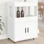 Carrito de bar madera de ingeniería blanco 60x39,5x89 cm by , Sideboards - Ref: Foro24-848269, Price: 106,63 €, Discount: %