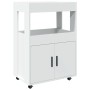 Carrito de bar madera de ingeniería blanco 60x39,5x89 cm de , Aparadores - Ref: Foro24-848269, Precio: 107,90 €, Descuento: %
