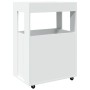 Carrito de bar madera de ingeniería blanco 60x39,5x89 cm de , Aparadores - Ref: Foro24-848269, Precio: 107,90 €, Descuento: %