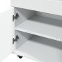 Carrito de bar madera de ingeniería blanco 60x39,5x89 cm de , Aparadores - Ref: Foro24-848269, Precio: 107,90 €, Descuento: %