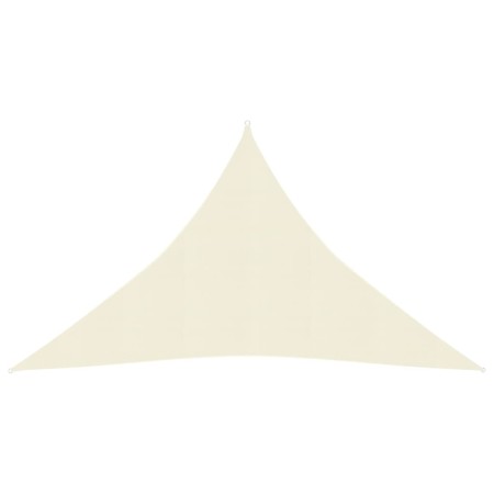 Toldo de vela crema HDPE 160 g/m² 3x3x4,2 m de vidaXL, Sombrillas - Ref: Foro24-311199, Precio: 22,11 €, Descuento: %