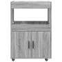 Carrito de bar madera de ingeniería gris Sonoma 60x39,5x89 cm de , Aparadores - Ref: Foro24-848274, Precio: 100,67 €, Descuen...