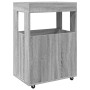 Carrito de bar madera de ingeniería gris Sonoma 60x39,5x89 cm de , Aparadores - Ref: Foro24-848274, Precio: 100,67 €, Descuen...