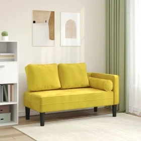 Sofá diván con cojines terciopelo amarillo by , Daybeds - Ref: Foro24-4007577, Price: 174,87 €, Discount: %