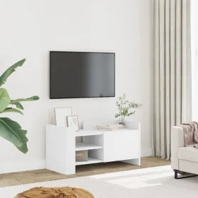 Mueble de TV madera de ingeniería blanco 80x35x40 cm de , Muebles TV - Ref: Foro24-848367, Precio: 48,94 €, Descuento: %