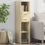 Aparador alto madera de ingeniería roble Sonoma 30x42,5x124 cm by , Sideboards - Ref: Foro24-846154, Price: 62,93 €, Discount: %
