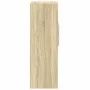 Aparador alto madera de ingeniería roble Sonoma 30x42,5x124 cm by , Sideboards - Ref: Foro24-846154, Price: 62,93 €, Discount: %