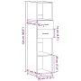 Aparador alto madera de ingeniería roble Sonoma 30x42,5x124 cm by , Sideboards - Ref: Foro24-846154, Price: 62,93 €, Discount: %