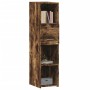 Aparador alto madera de ingeniería roble ahumado 30x42,5x124 cm de , Aparadores - Ref: Foro24-846156, Precio: 65,78 €, Descue...