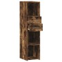 Aparador alto madera de ingeniería roble ahumado 30x42,5x124 cm de , Aparadores - Ref: Foro24-846156, Precio: 65,78 €, Descue...
