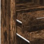 Aparador alto madera de ingeniería roble ahumado 30x42,5x124 cm de , Aparadores - Ref: Foro24-846156, Precio: 65,78 €, Descue...