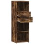 Aparador alto madera de ingeniería roble ahumado 40x42,5x124 cm de , Aparadores - Ref: Foro24-846163, Precio: 74,35 €, Descue...