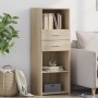 Aparador alto madera de ingeniería roble Sonoma 45x42,5x124 cm de , Aparadores - Ref: Foro24-846168, Precio: 78,18 €, Descuen...