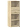 Aparador alto madera de ingeniería roble Sonoma 45x42,5x124 cm de , Aparadores - Ref: Foro24-846168, Precio: 78,18 €, Descuen...
