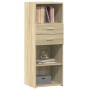 Aparador alto madera de ingeniería roble Sonoma 45x42,5x124 cm de , Aparadores - Ref: Foro24-846168, Precio: 78,18 €, Descuen...