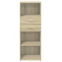 Aparador alto madera de ingeniería roble Sonoma 45x42,5x124 cm de , Aparadores - Ref: Foro24-846168, Precio: 78,18 €, Descuen...