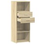 Aparador alto madera de ingeniería roble Sonoma 45x42,5x124 cm de , Aparadores - Ref: Foro24-846168, Precio: 78,18 €, Descuen...
