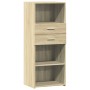 Aparador alto madera de ingeniería roble Sonoma 50x42,5x124 cm de , Aparadores - Ref: Foro24-846175, Precio: 80,47 €, Descuen...