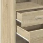 Aparador alto madera de ingeniería roble Sonoma 50x42,5x124 cm de , Aparadores - Ref: Foro24-846175, Precio: 79,40 €, Descuen...