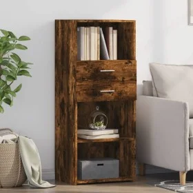 Aparador alto madera de ingeniería roble ahumado 50x42,5x124 cm de , Aparadores - Ref: Foro24-846177, Precio: 91,78 €, Descue...