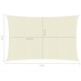 Toldo de vela crema HDPE 160 g/m² 3x5 m de vidaXL, Sombrillas - Ref: Foro24-311184, Precio: 39,24 €, Descuento: %