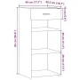 Aparador madera de ingeniería blanco 45x42,5x93 cm de , Aparadores - Ref: Foro24-846320, Precio: 59,12 €, Descuento: %