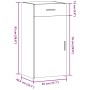 Aparador madera de ingeniería negro 45x42,5x93 cm de , Aparadores - Ref: Foro24-846286, Precio: 87,52 €, Descuento: %