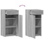 Aparador madera de ingeniería gris Sonoma 45x42,5x93 cm de , Aparadores - Ref: Foro24-846290, Precio: 76,75 €, Descuento: %