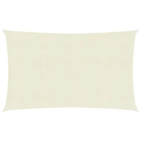 Toldo de vela crema HDPE 160 g/m² 2x4,5 m de vidaXL, Sombrillas - Ref: Foro24-311175, Precio: 28,36 €, Descuento: %