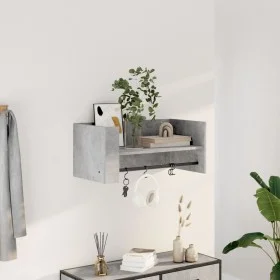 Estante pared madera ingeniería gris hormigón 70,5x35x30,5 cm de , Estantes y estanterías - Ref: Foro24-848454, Precio: 34,11...