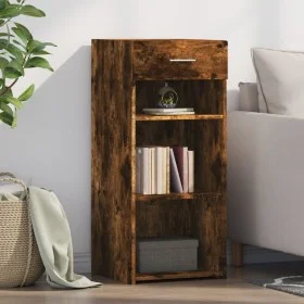 Aparador madera de ingeniería roble ahumado 40x42,5x93 cm de , Aparadores - Ref: Foro24-846317, Precio: 60,75 €, Descuento: %