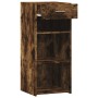Aparador madera de ingeniería roble ahumado 40x42,5x93 cm de , Aparadores - Ref: Foro24-846317, Precio: 61,56 €, Descuento: %