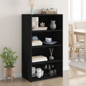 Aparador alto madera de ingeniería negro 70x41x124 cm de , Aparadores - Ref: Foro24-846405, Precio: 79,22 €, Descuento: %