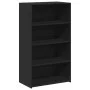 Aparador alto madera de ingeniería negro 70x41x124 cm de , Aparadores - Ref: Foro24-846405, Precio: 79,22 €, Descuento: %