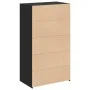Aparador alto madera de ingeniería negro 70x41x124 cm de , Aparadores - Ref: Foro24-846405, Precio: 79,22 €, Descuento: %