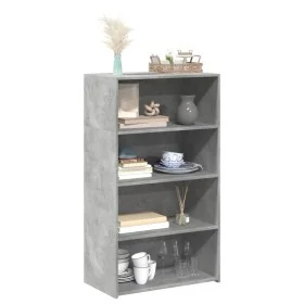 Aparador alto madera de ingeniería gris hormigón 70x41x124 cm de , Aparadores - Ref: Foro24-846407, Precio: 80,59 €, Descuent...