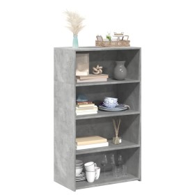 Aparador alto madera de ingeniería gris hormigón 70x41x124 cm de , Aparadores - Ref: Foro24-846407, Precio: 81,71 €, Descuent...