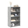 Aparador alto madera de ingeniería gris hormigón 70x41x124 cm de , Aparadores - Ref: Foro24-846407, Precio: 81,71 €, Descuent...