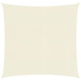 Toldo de vela crema HDPE 160 g/m² 5x5 m de vidaXL, Sombrillas - Ref: Foro24-311168, Precio: 56,19 €, Descuento: %
