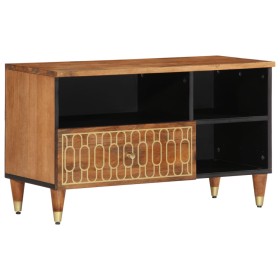 Mueble de TV madera maciza de mango 80x33x46 cm de , Muebles TV - Ref: Foro24-358301, Precio: 69,25 €, Descuento: %
