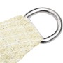 Toldo de vela crema HDPE 160 g/m² 5x5 m de vidaXL, Sombrillas - Ref: Foro24-311168, Precio: 57,25 €, Descuento: %