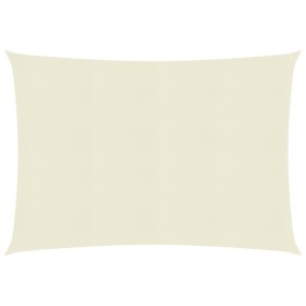 Toldo de vela crema HDPE 160 g/m² 3x4,5 m de vidaXL, Sombrillas - Ref: Foro24-311183, Precio: 43,27 €, Descuento: %
