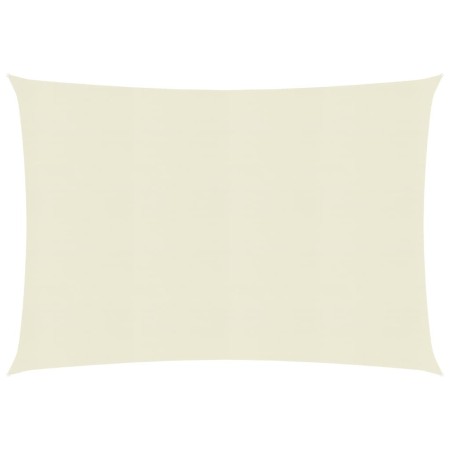 Toldo de vela crema HDPE 160 g/m² 3x4,5 m de vidaXL, Sombrillas - Ref: Foro24-311183, Precio: 43,27 €, Descuento: %
