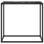 Mesa consola vidrio templado negro 80x35x75 cm en Mesas auxiliares | Comprar online en Foru.es