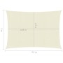 Toldo de vela crema HDPE 160 g/m² 3x4,5 m de vidaXL, Sombrillas - Ref: Foro24-311183, Precio: 43,27 €, Descuento: %