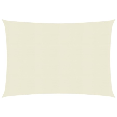 Toldo de vela crema HDPE 160 g/m² 2,5x3 m de vidaXL, Sombrillas - Ref: Foro24-311177, Precio: 25,14 €, Descuento: %