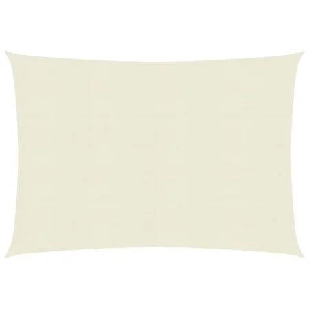 Toldo de vela crema HDPE 160 g/m² 2,5x3 m de vidaXL, Sombrillas - Ref: Foro24-311177, Precio: 25,74 €, Descuento: %
